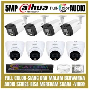 8 Channel 8 Kamera 5MP Audio + Full Color
