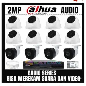 16 Channel 12 Kamera 2MP Audio