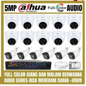 16 Channel 16 Kamera 5MP Audio + Full Color