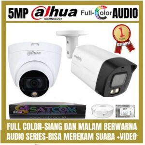 4 Channel 2 Kamera 5MP Audio + Full Color