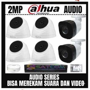 8 Channel 6 Kamera 2MP Audio