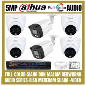 8 Channel 6 Kamera 5MP Audio + Full Color
